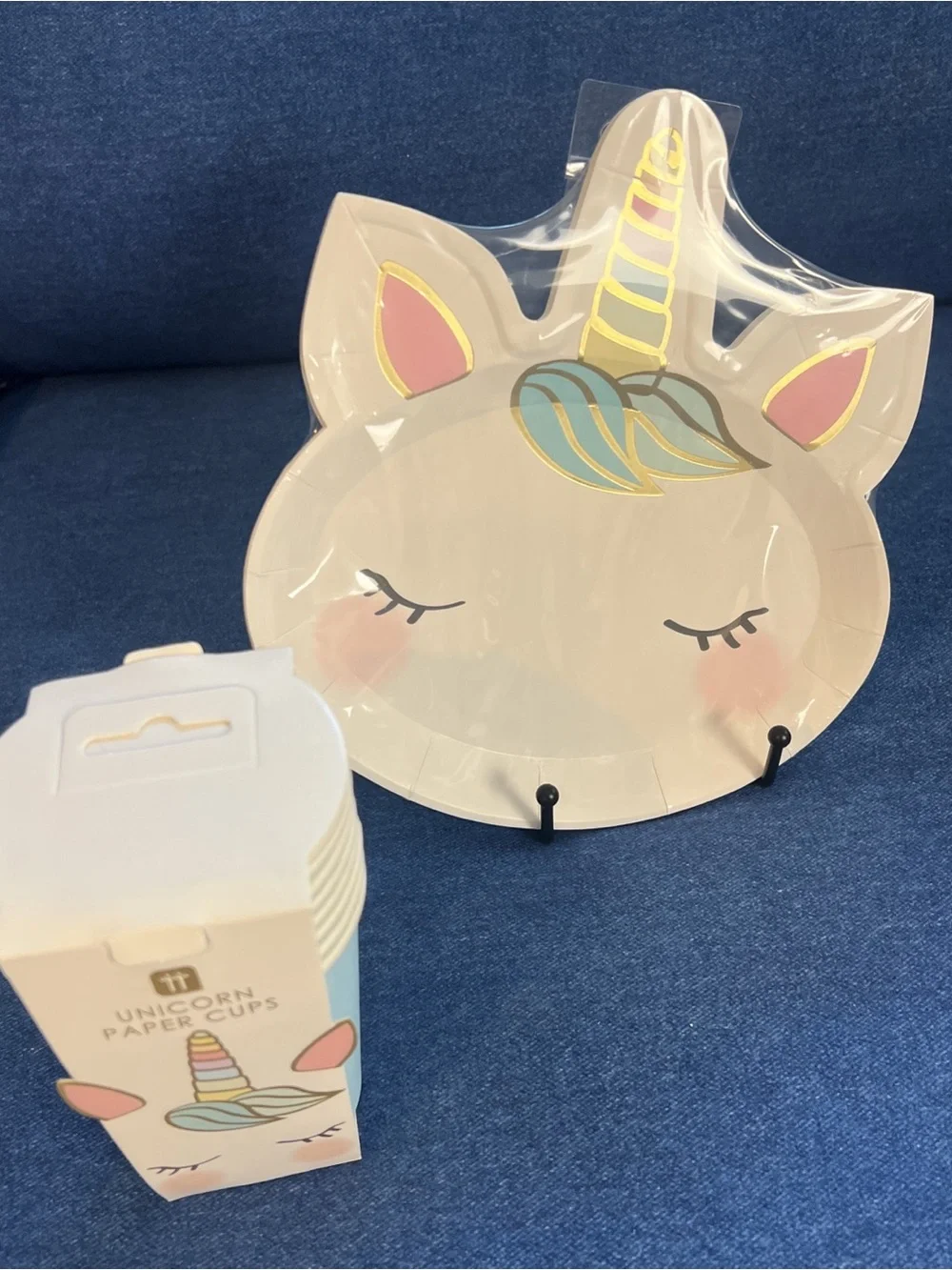 NWT Boutique Item Pink Unicorn Party Plates - 8 plates per package